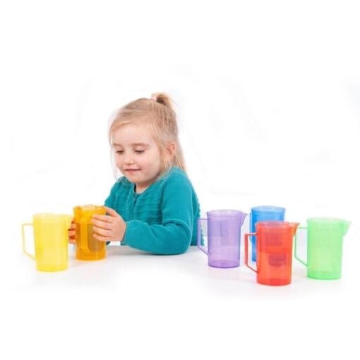 Jarras translúcidas mesa luz para niños