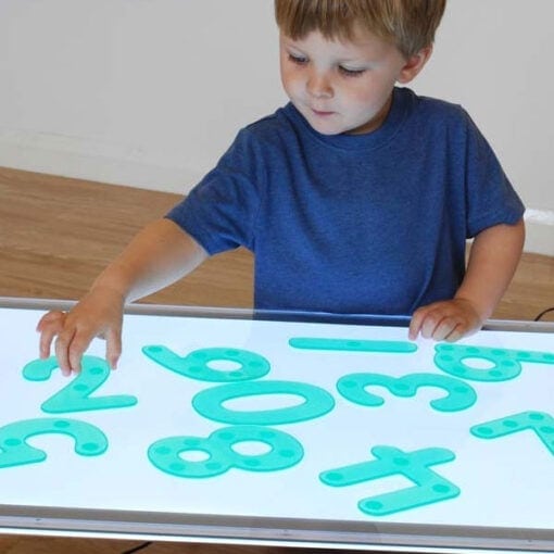 Números silicona puntos mesa luz para niños