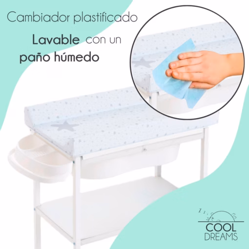 como limpiar bebe cambiador madera