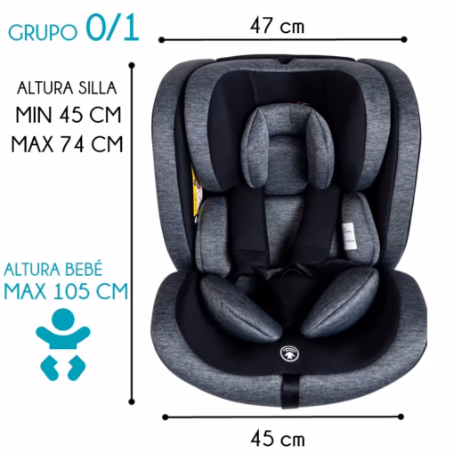 Silla coche bebé RescueBaby PRO-PAPI I-Size para todas las edades - Diseñada por especialistas en rescate - Imagen 6